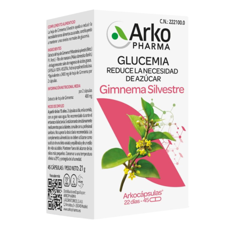 Arkocápsulas Gymnema Sylvestre 45 Cápsulas | Complemento