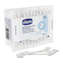 Bastoncillos Oídos Chicco Seguridad 64 Unidades | Higiene Auditiva Segura para Bebés