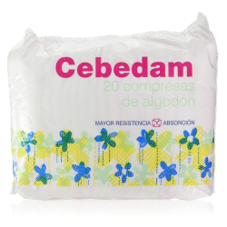 Cebedam Compresas de Algodón 20 Unidades | Protección Íntima con Algodón 100 %