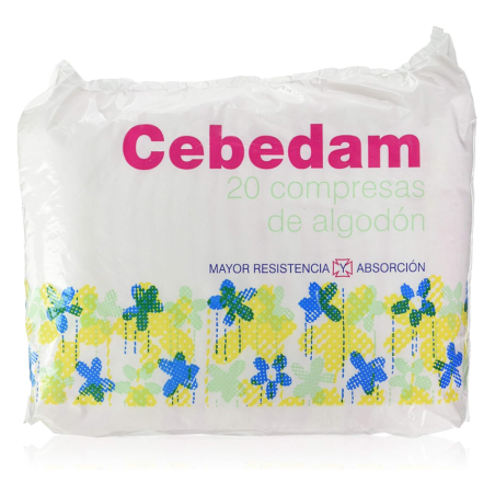 Cebedam Compresas de Algodón 20 Unidades | Protección