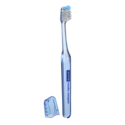 Cepillo Dental Adulto VITIS Compact Medio | Cepillo de Dureza Media con Cabezal Compacto