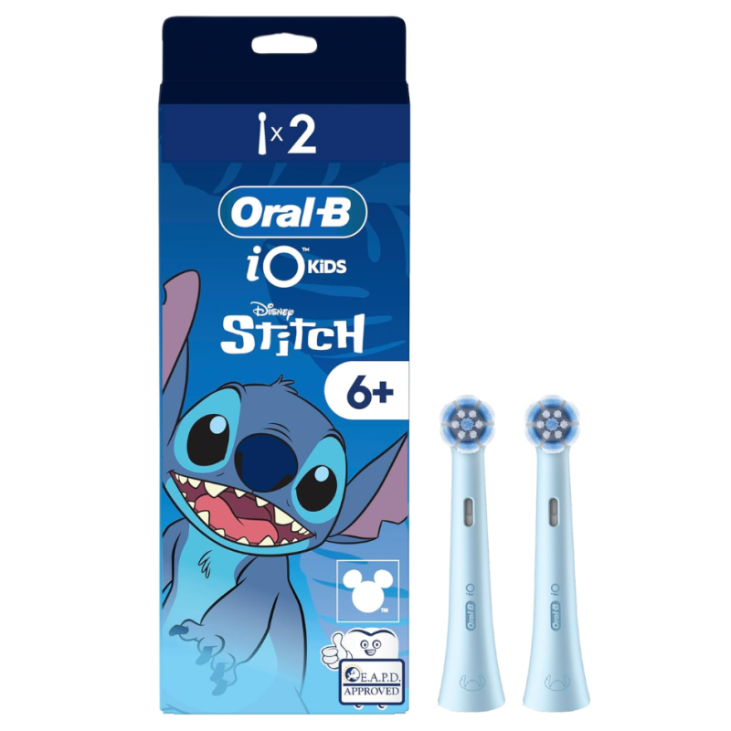 Cepillo Dental Eléctrico Infantil Recambio Oral-B iO Gentle Care Stitch 2 Cabezales