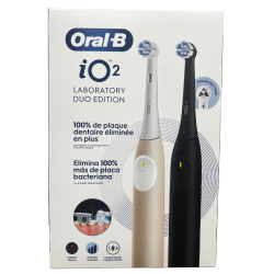 Cepillo Dental Eléctrico Oral-B iO 2 Laboratory 2 Unidades Rosa y Negro | Pack Duplo con Tecnología iO