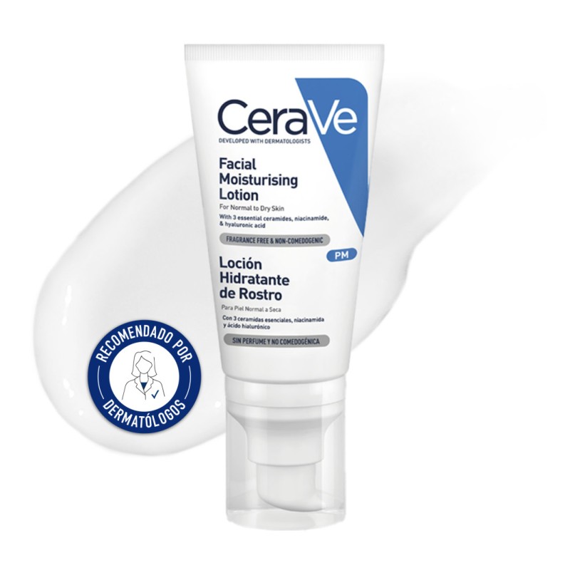 Cerave Locion Hidratante De Rostro Piel Normal  1 Envase 52 Ml