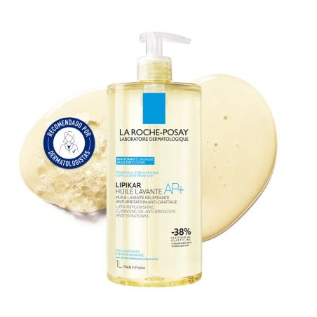 Lipikar Huile Lavante AP+ 1 L La Roche-Posay – Aceite limpiador relipidizante para piel muy seca o atópica