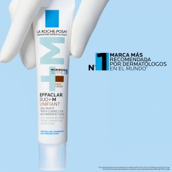 La Roche-Posay Effaclar Duo+ M Unifiant Deep 40 ml – Tratamiento corrector teñido para pieles grasas/acneicas