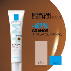 La Roche-Posay Effaclar Duo+ M Unifiant Deep 40 ml – Tratamiento corrector teñido para pieles grasas/acneicas