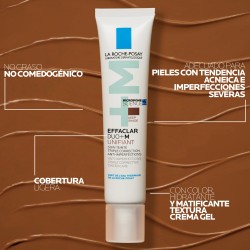 La Roche-Posay Effaclar Duo+ M Unifiant Deep 40 ml – Tratamiento corrector teñido para pieles grasas/acneicas