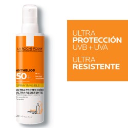 Anthelios Spray Invisible SPF 50+ La Roche-Posay 200 Ml