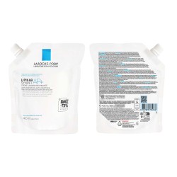 La Roche-Posay Lipikar Syndet AP+ 400 ml Refill – Gel limpiador relipidizante para piel seca y sensible