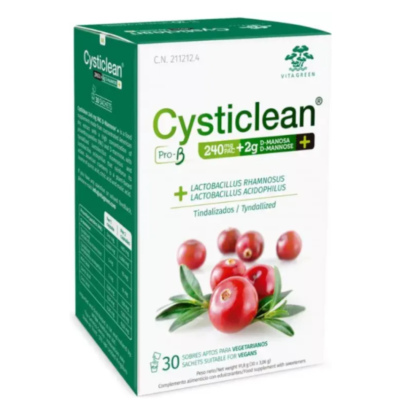 Cysticlean Pro-B D-Manosa 30 Sobres 3,06 g | Complemento