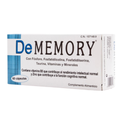 Dememory 30 Cápsulas | Complemento Alimenticio para la Memoria y la Función Cognitiva