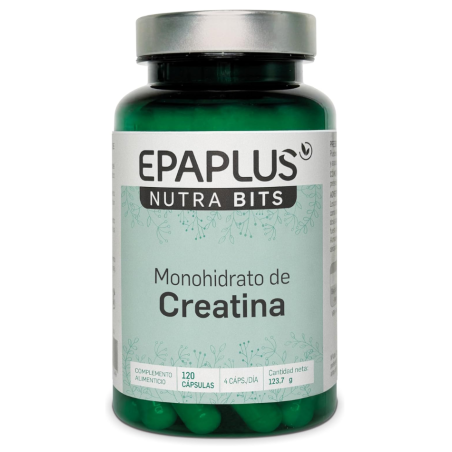 Epaplus Nutrabits Creatina 120 Cápsulas | Creatina Monohidrato para Rendimiento Físico