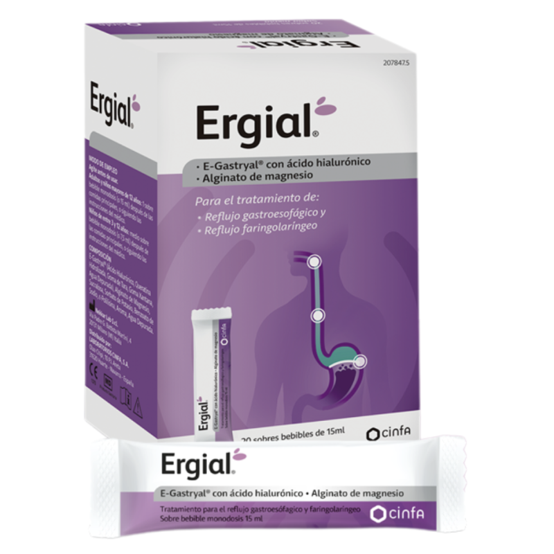 Ergial 20 Sobres Bebibles 15 ml | Complemento Alimenticio