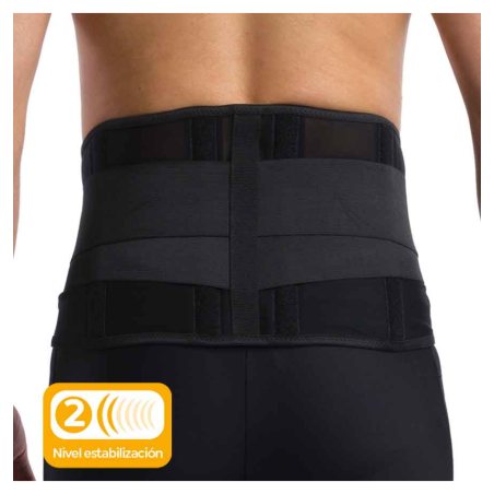 Faja Lumbosacra Semirrígida Primspine Laboral Talla M Color Negro