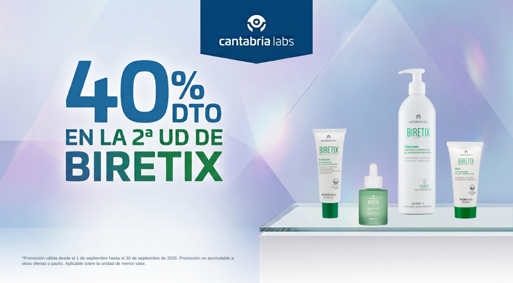 Biretix 40% de descuento en la segunda unidad
